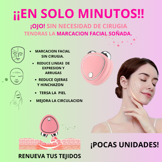 Masajeador microcorriente - Rejuvenece tu piel y tonificala ❤️