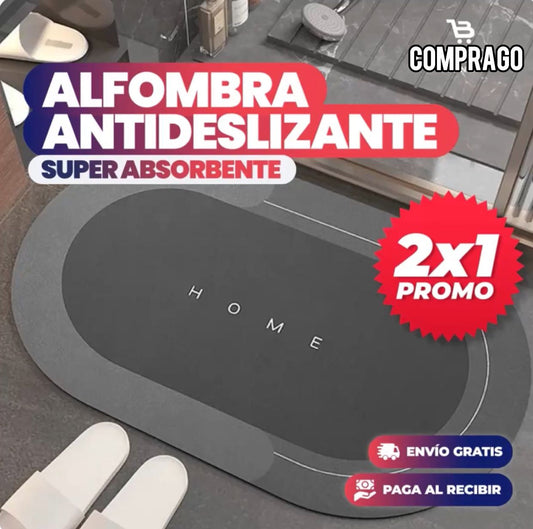 Promo 2x1 Alfombra de baño antideslizante super absorbente ✔