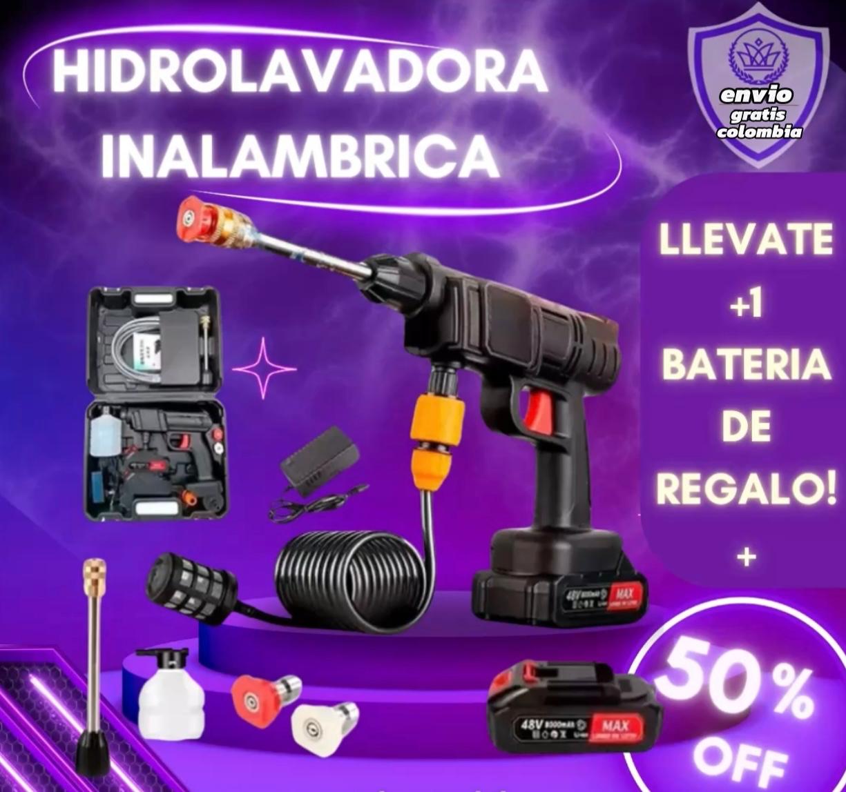 Hidrolavadora Portatil-Lleva 1 bateria extra + Envio Gratis